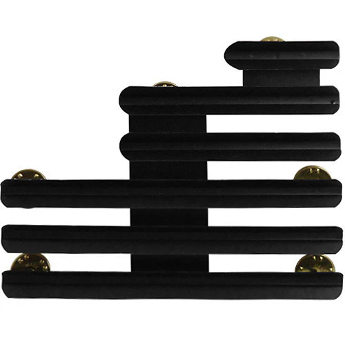 Ribbon Mounting Bar: 14 Ribbons Staggered Right - ⅛ inch space