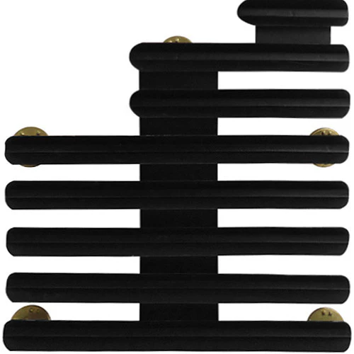 Ribbon Mounting Bar: 20 Ribbons Staggered Right - ⅛ inch space