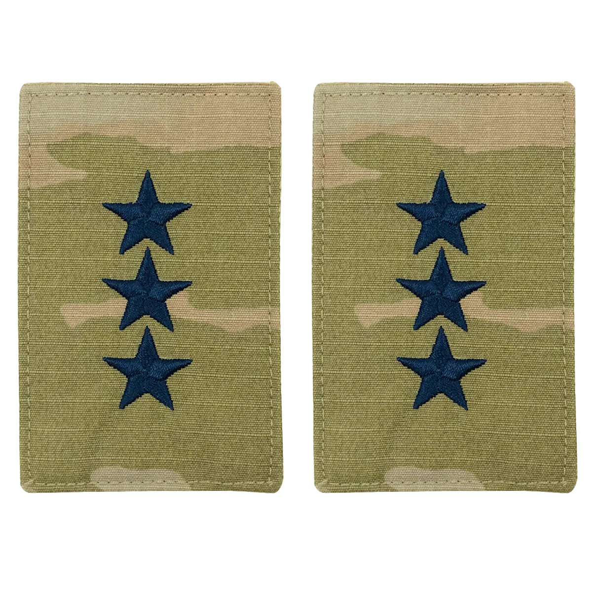 Space Force Officer Rank Insignia Embroidered on OCP with Hook : Lieutenant General