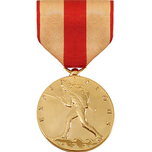 Full Size Medal: Marine Corps Expeditionary - 24k Gold Plated