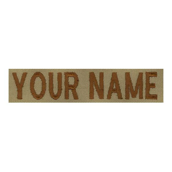 Name Tape: Embroidered on Desert