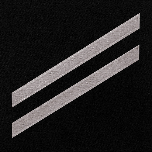Navy E2 Rating Badge: Seaman Apprentice - white chevrons on blue serge