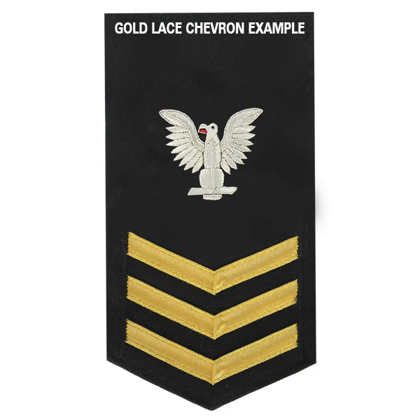 Navy E6 MALE Rating Badge: Aviation Antisub Warfare Operator - blue - Image 3