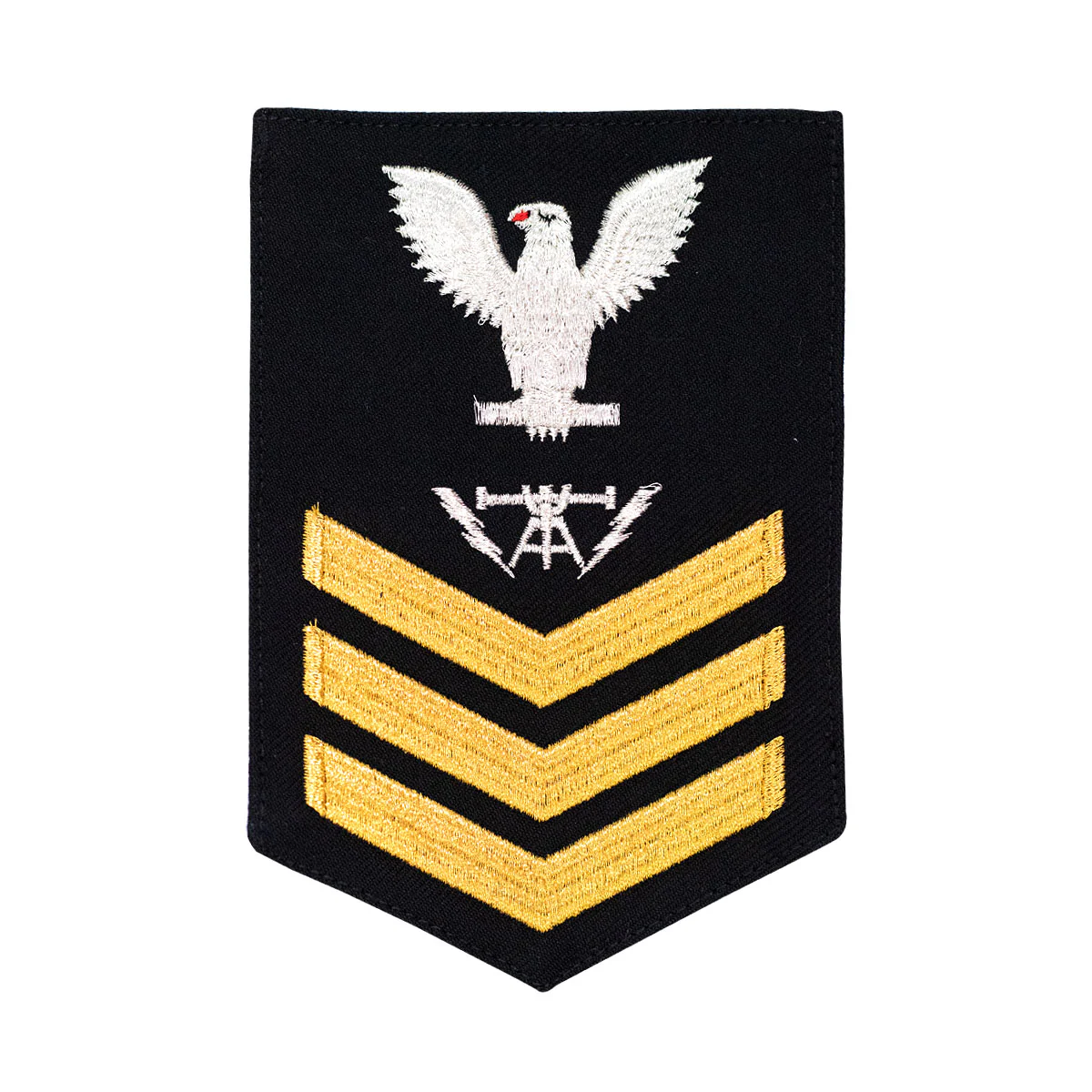 Navy E6 MALE Rating Badge: Fire Controlman - blue - Image 2