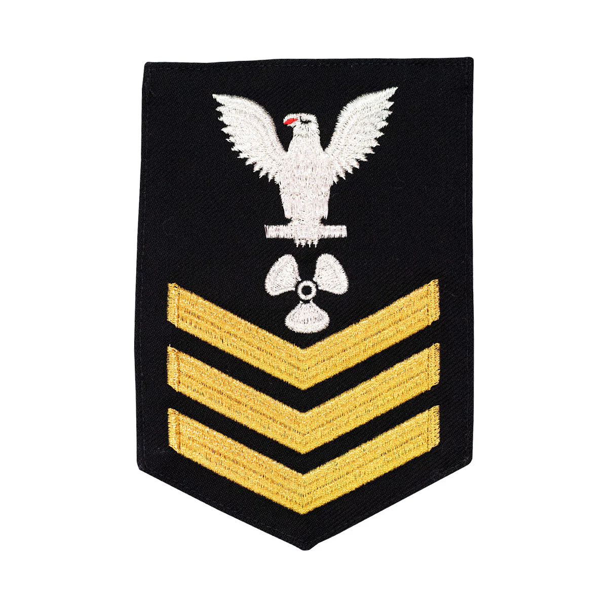 Navy E6 MALE Rating Badge: Machinist's Mate - blue - Image 2