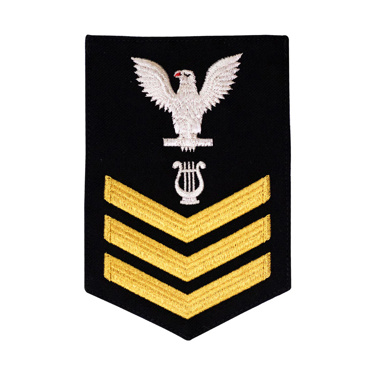 Navy E6 MALE Rating Badge: Musician - blue - Image 2
