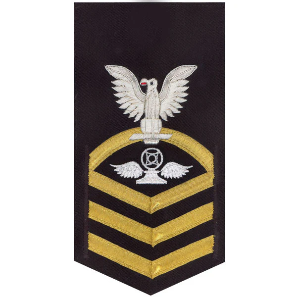 Navy E7 MALE Rating Badge: Air Traffic Control - vanchief on blue