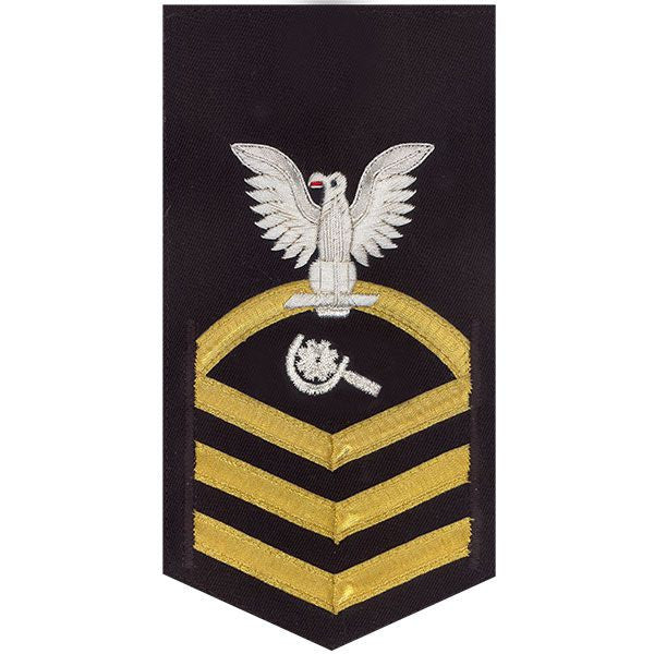 Navy E7 MALE Rating Badge: Machinery Repairman - vanchief on blue