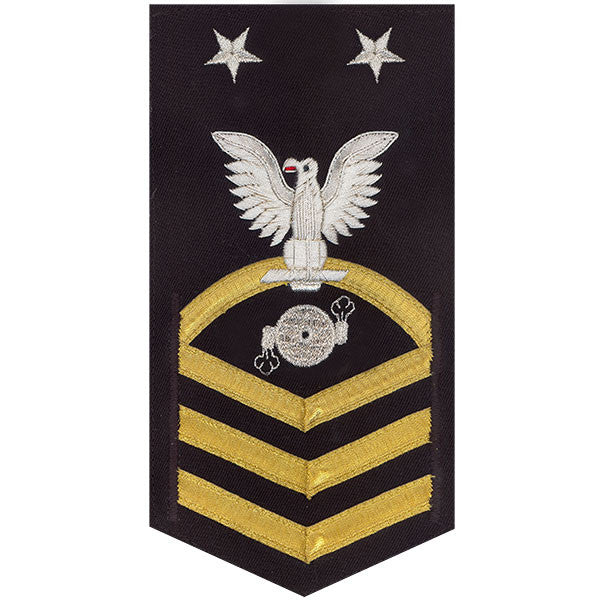 Navy E9 MALE Rating Badge: Boiler Technician - vanchief on blue