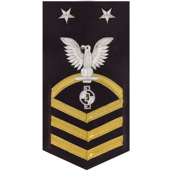Navy E9 MALE Rating Badge: Engineering Aide - vanchief on blue