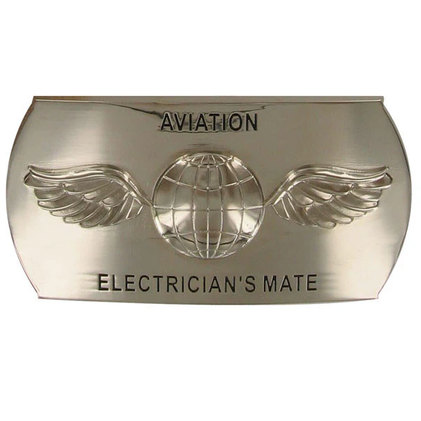 Navy Enlisted Specialty Belt Buckle: Aviation Electrician's Mate: AE