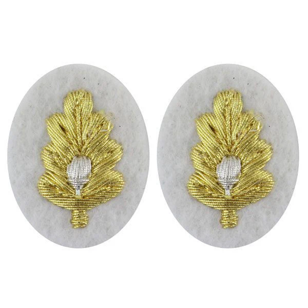 Navy Sleeve Device: Medical Corps - synthetic gold embroidered on white