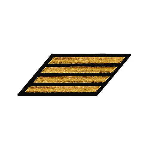 Navy Hash Marks: Seaworthy Gold on Blue - female, set of 4