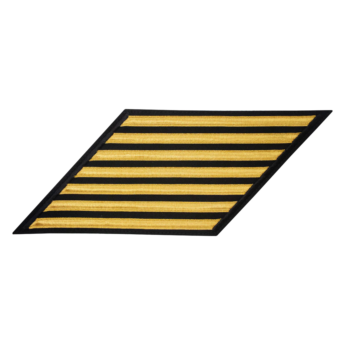 Navy CPO Hash Marks: Gold Lace on Blue - set of 7