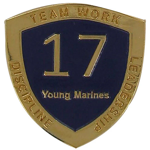 Young Marine's: Adult Volunteers Service Pin, 17 Years of Service